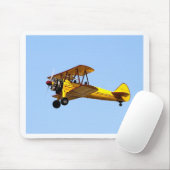 Gelbe Biplane Mousepad (Mit Mouse)