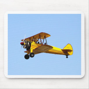 Gelbe Biplane Mousepad