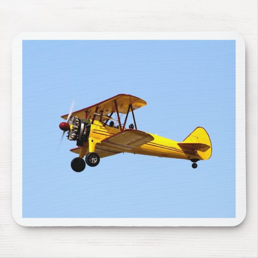 Gelbe Biplane Mousepad (Vorne)