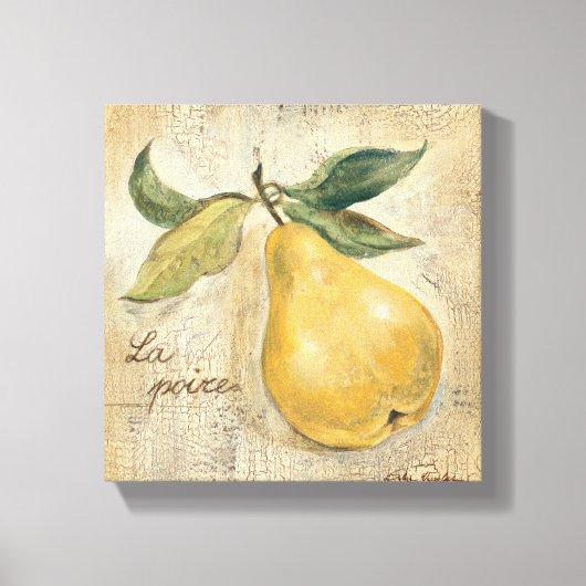 Gelbe Birne Leinwanddruck (Vorderseite)