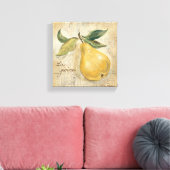 Gelbe Birne Leinwanddruck (Insitu (Wohnzimmer))