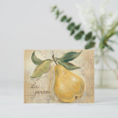 Gelbe Birne Postkarte (Stehend Vorderseite)