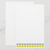 Gelbe Birnen Briefpapier (Vorne/Hinten)