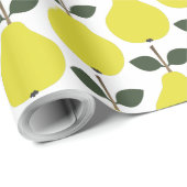 Gelbe Birnen Geschenkpapier (Rolleneckpunkt)