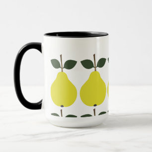 Gelbe Birnen Tasse