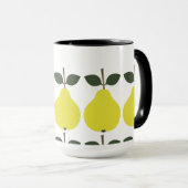 Gelbe Birnen Tasse (VorderseiteRechts)