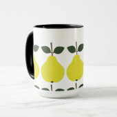Gelbe Birnen Tasse (Vorderseite Links)