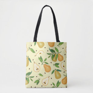 Gelbe Birnen: Vintage Illustration. Tasche