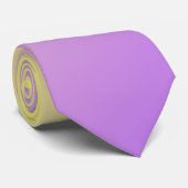 Gelbe bis Lila Farbblockleuchte Krawatte (Gerollt)