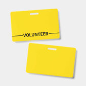 Gelbe Blank Ausweis (Vorder- & Rückseite)