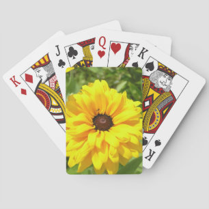 Gelbe Blankette Blume Spielkarten