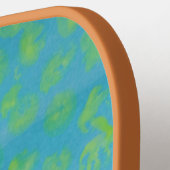 Gelbe Blase Wrap Print Pickleball Schläger (Linke Seite)