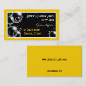 Gelbe Blasen, die Visitenkarte (Vorne/Hinten)