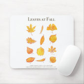 Gelbe Blätter bei Herbstsammlung Mousepad (Mit Mouse)
