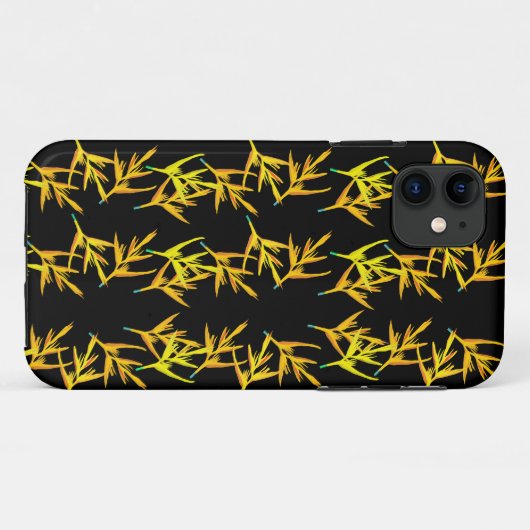 Gelbe Blätter Case-Mate iPhone Hülle (Rückseite (Horizontal))