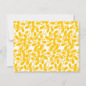 Gelbe Blätter Einladung (Vorderseite)