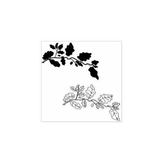 Gelbe Blätter Gummistempel (Prägung)