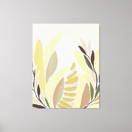 Gelbe Blätter Leinwanddruck