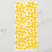 Gelbe Blätter Menükarte (Rückseite)