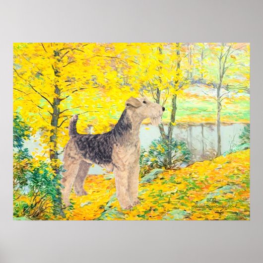 Gelbe Blätter Poster (Vorne)