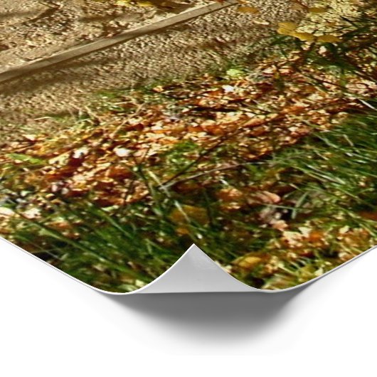 gelbe Blätter Poster (Ecke)