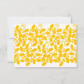 Gelbe Blätter RSVP Karte (Rückseite)
