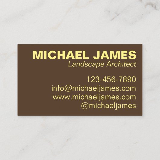 Gelbe Blätter Tree Fall Blätter Herbst Natur Visitenkarte (Rückseite)