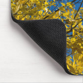 Gelbe Blätter zum Fall Ash Tree Nature Fotografy Mousepad (Ecke)