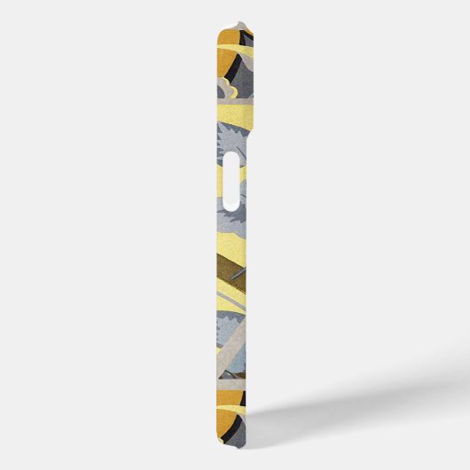 GELBE BLAUE GRAU BLUME, SCHALTFLÜGELN Case-Mate iPhone HÜLLE (Rückseite / Rechts)