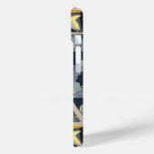 GELBE BLAUE GRAU BLUME, SCHALTFLÜGELN Case-Mate iPhone HÜLLE (Rückseite / Links)