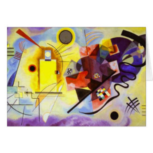 Gelbe blaue Kandinsky-Abstrakte Malerei