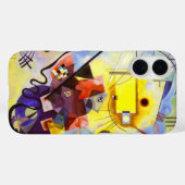 Gelbe blaue Kandinsky-Abstrakte Malerei Case-Mate iPhone Hülle (Rückseite (Horizontal))