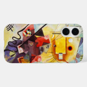 Gelbe blaue Kandinsky-Abstrakte Malerei Case-Mate iPhone Hülle (Rückseite (Horizontal))