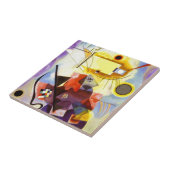 Gelbe blaue Kandinsky-Abstrakte Malerei Fliese (Seite)
