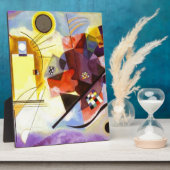 Gelbe blaue Kandinsky-Abstrakte Malerei Fotoplatte (Seite)