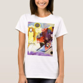 Gelbe blaue Kandinsky-Abstrakte Malerei T-Shirt (Vorderseite)