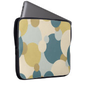 Gelbe blaue Moleküle Laptop-Tasche Laptopschutzhülle (Vorne Rechts)