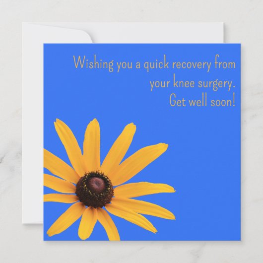 Gelbe blaue Operation Knie wird bald gut (Vorderseite)