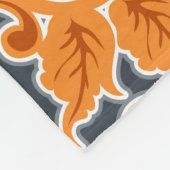 Gelbe blaue Ornament Nahtloser Hintergrund Pattern Fleecedecke (Ecke)