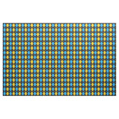 Gelbe blaue Raute Diamant Design Stoff (Yard (91,4 cm))