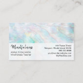 *~* gelbe blaue rosa Pastellmindfulness-Meditation Visitenkarte (Rückseite)