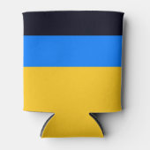 Gelbe blaue Streifen Dosenkühler (Vorderseite)