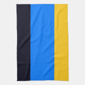 Gelbe blaue Streifen Geschirrtuch (Vertikal)