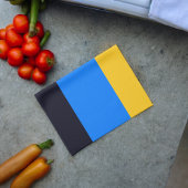 Gelbe blaue Streifen Geschirrtuch