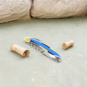 Gelbe blaue Streifen Kellnermesser