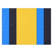 Gelbe blaue Streifen Tischdecke (Vorderseite (Horizontal))
