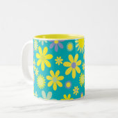 Gelbe blaue Tasse (Vorderseite Links)