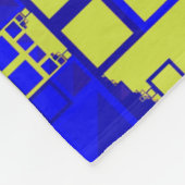 Gelbe blaue und violette Decke (Ecke)