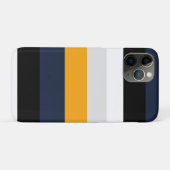 Gelbe, blaue, weiße und schwarze Streifen Case-Mate iPhone Hülle (Rückseite (Horizontal))