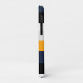 Gelbe, blaue, weiße und schwarze Streifen Case-Mate iPhone Hülle (Hinten/Links)